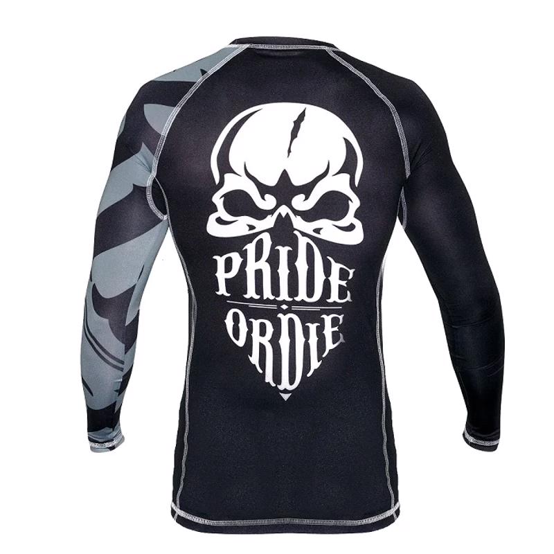 PRIDE OR DIE reckless RASHGUARD - BLACK